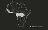 Afrika-Diorama-33c Verbreitungskarte Riesenschuppentier